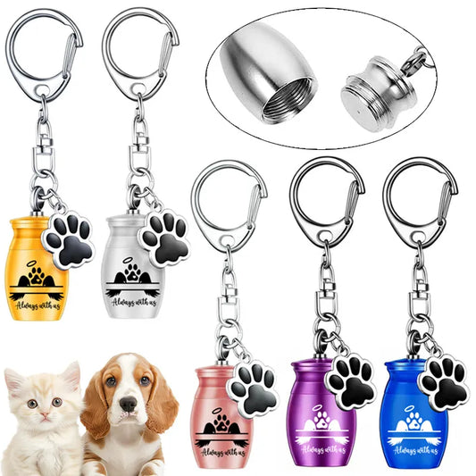 Llavero conmemorativo de mascota con diseño de huella