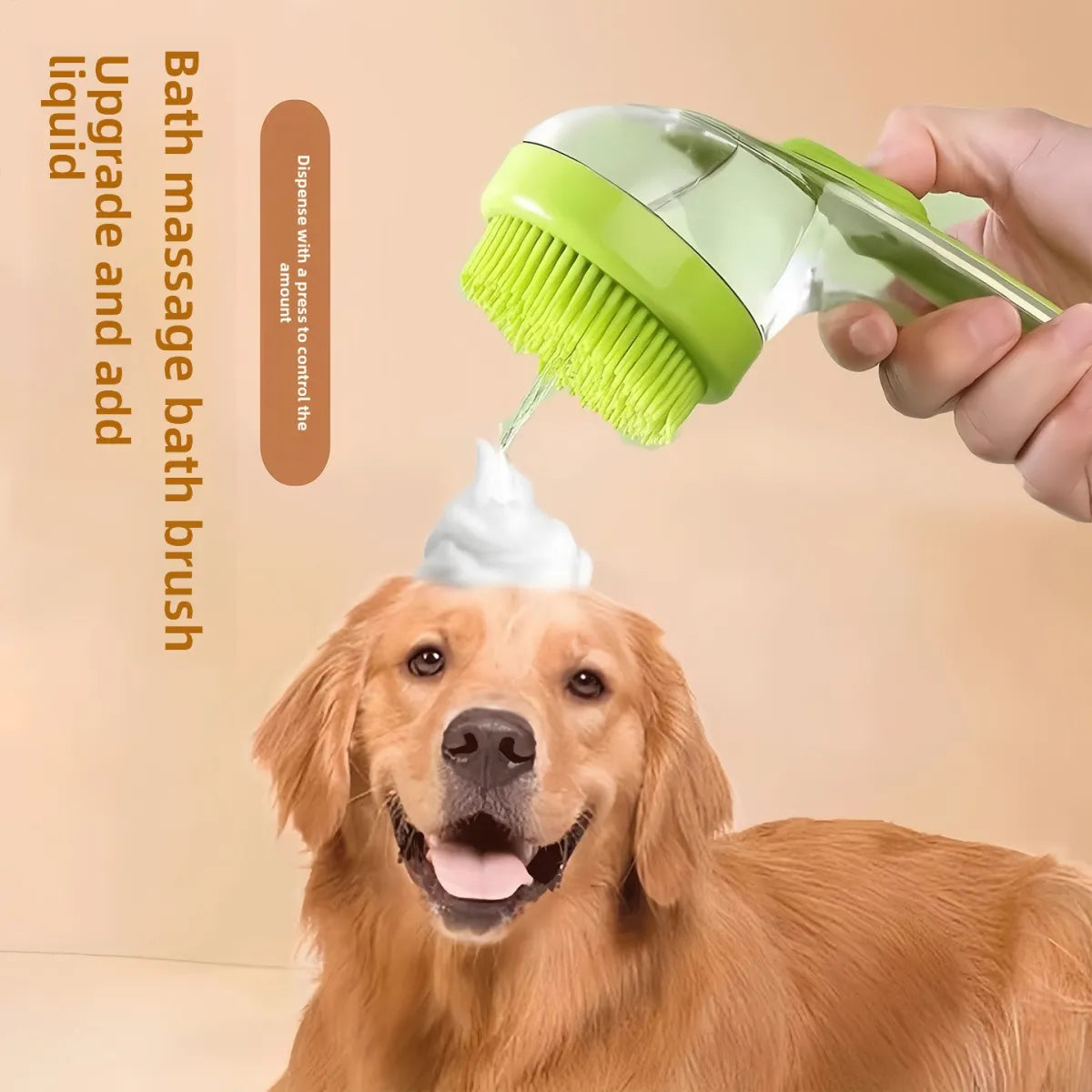 Cepillo de masaje para el baño de mascotas