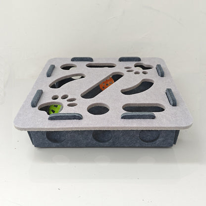 Laberinto interactivo para gatos - juguete rompecabezas estimulante.