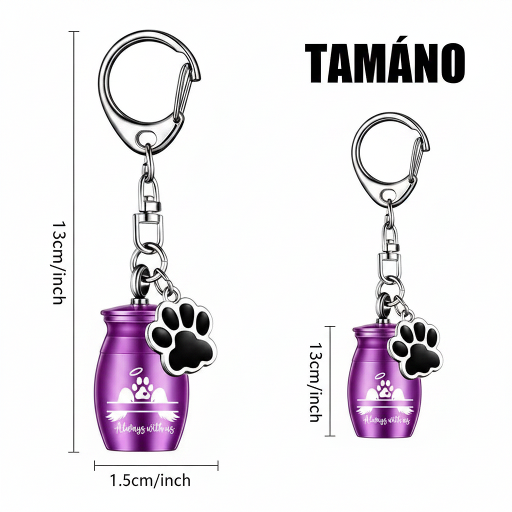 Llavero conmemorativo, tamano