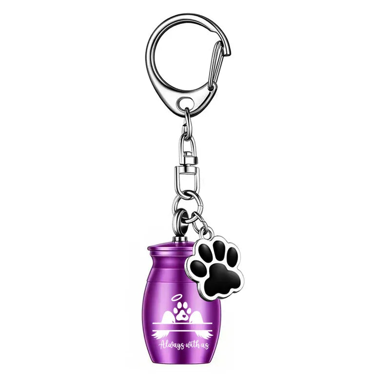 Llavero conmemorativo de mascota, vista de detalle