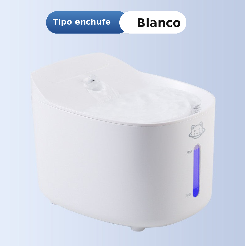 Fuente de agua automática con filtro para mascotas